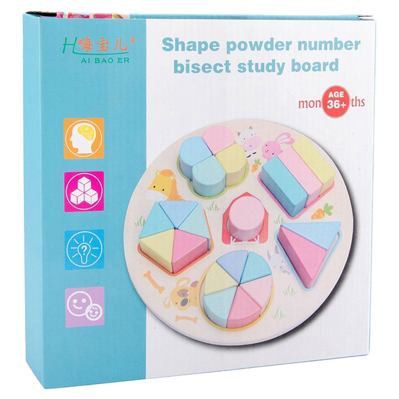 Wooden Shape Bisect Study Board