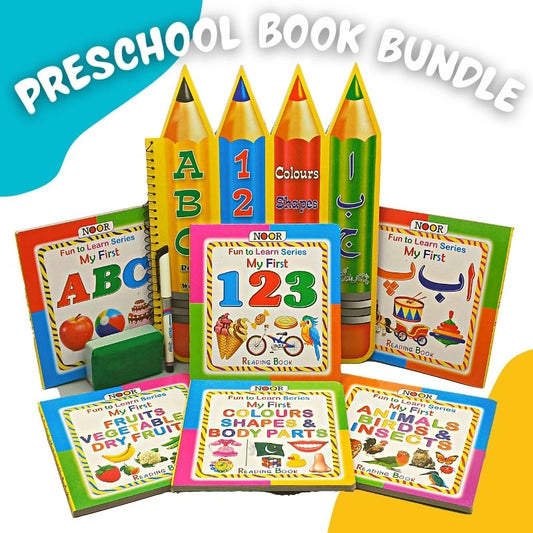 Preschool Book Bundle – 6 Books & 10 in 1 (WIPE N CLEAN)