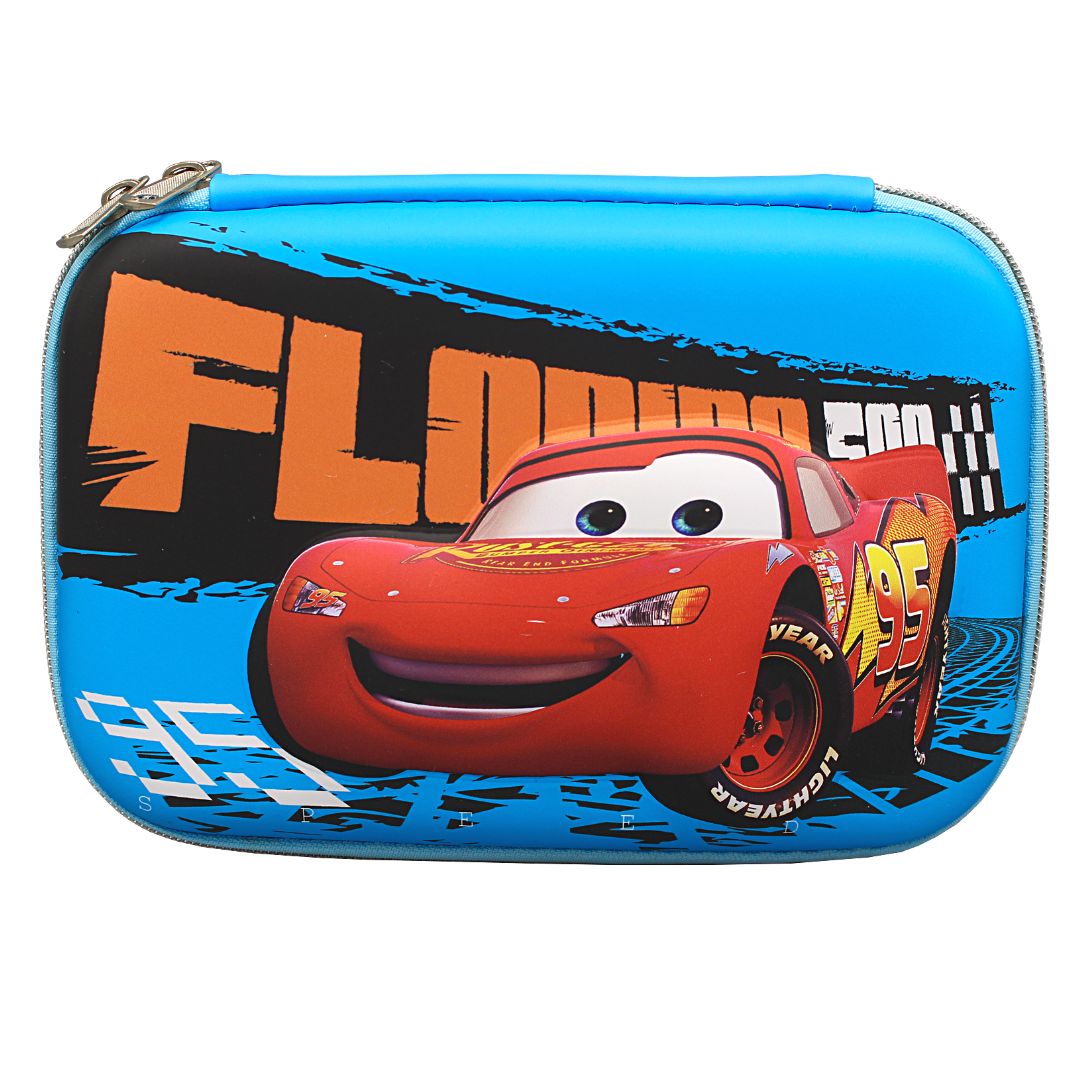 3D Cars Embossed Pouch/Geometry Box