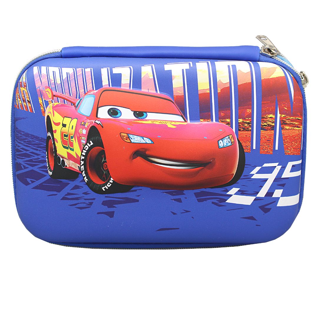 3D Cars Embossed Pouch/Geometry Box