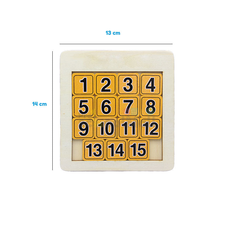 3D Sliding Number Jigsaw Puzzle Board