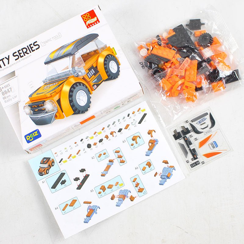 DIY Puzzle Blocks City Series Cars Collection - Preschool mall - Preschool Supplies & Educational Toys