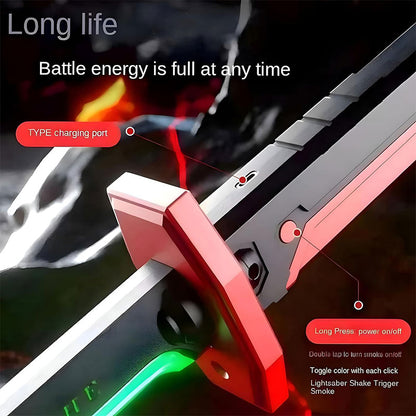 RGB Light Saber Toy Sword with LED Lights & Smoke