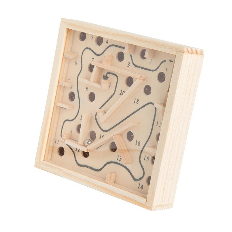 Wooden Mini Labyrinth Ball Maze Game - Preschool mall - Preschool Supplies & Educational Toys