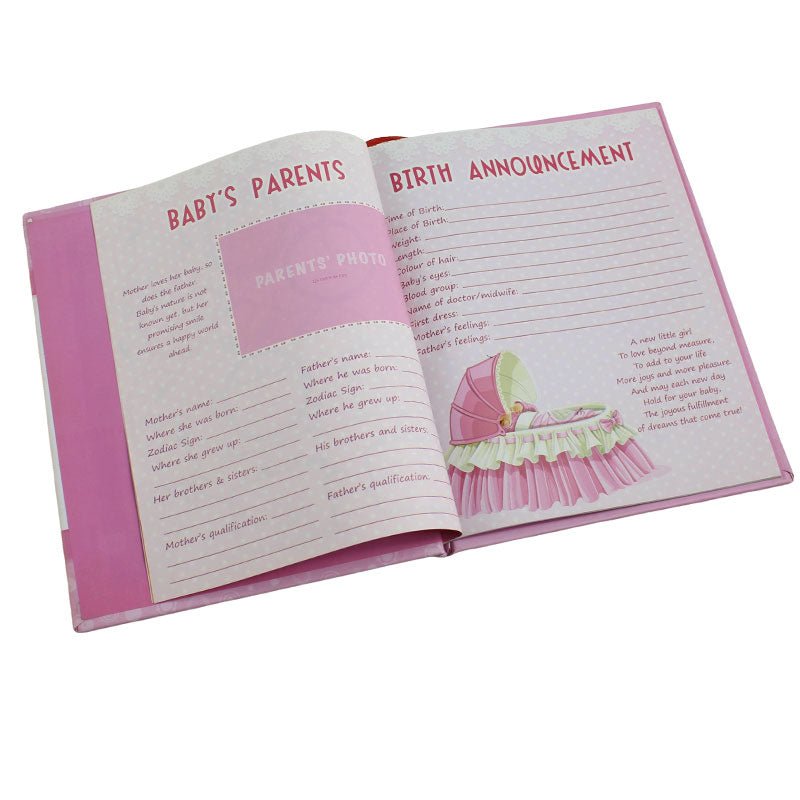 Baby Memories Record Book for Girl - Preschool mall - Preschool Supplies & Educational Toys