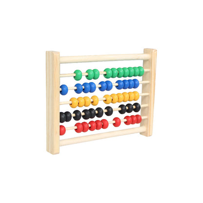 Wooden Mini Learning Abacus – 5 Rows