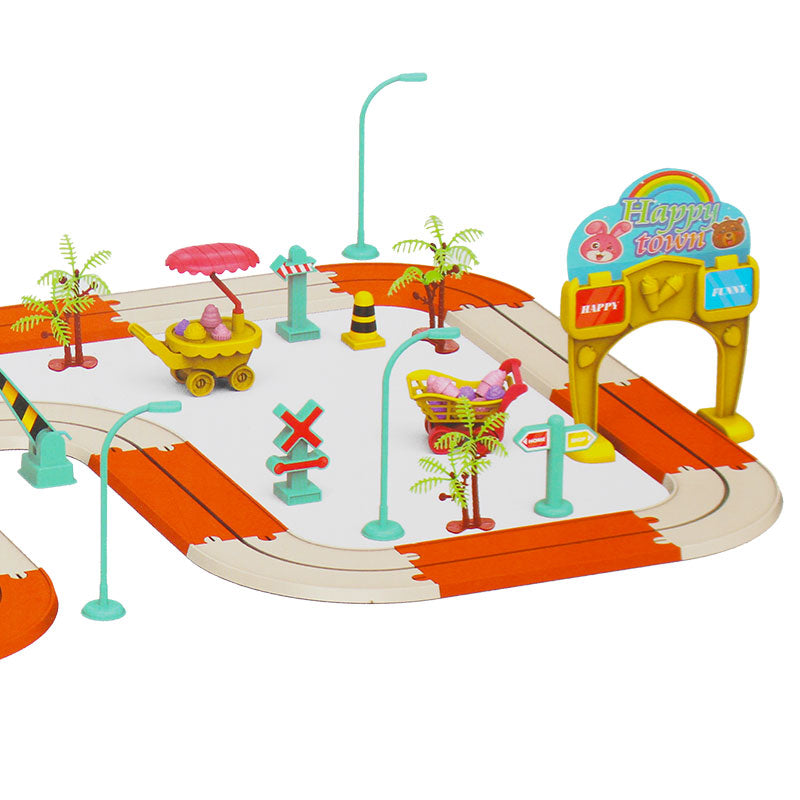 59 Pcs DIY Amusement Park Track Building Set