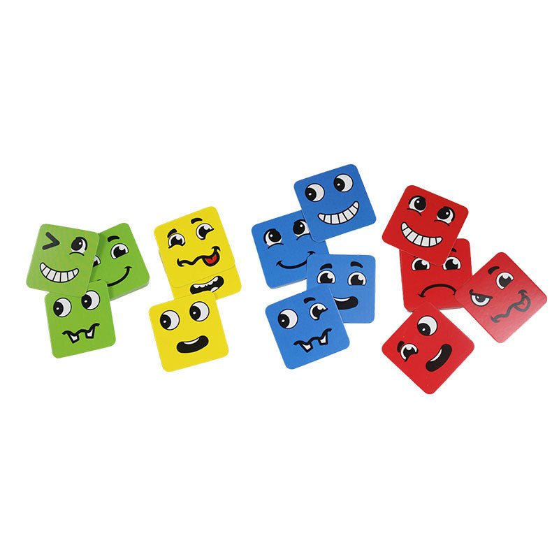 Creative Face Expression Blocks with Cards - Preschool mall - Preschool Supplies & Educational Toys