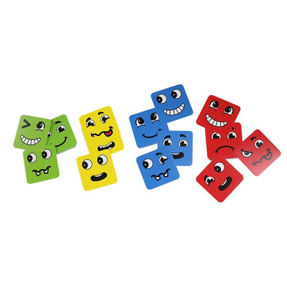 Creative Face Expression Blocks with Cards - Preschool mall - Preschool Supplies & Educational Toys