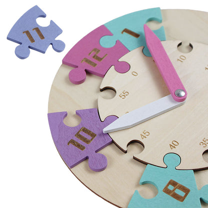 Montessori Wooden Jigsaw Puzzle Clock #2026