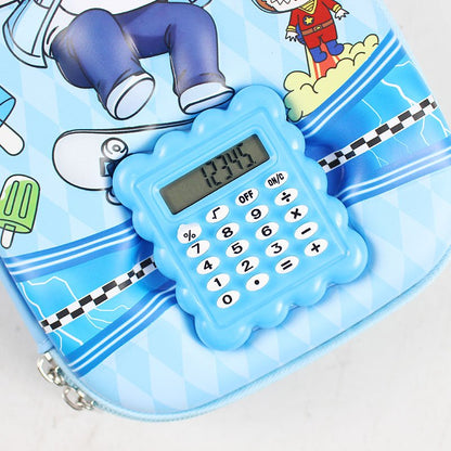 3d Embossed Pouch with Calculator for Boys 1989 - Preschool mall - Preschool Supplies & Educational Toys