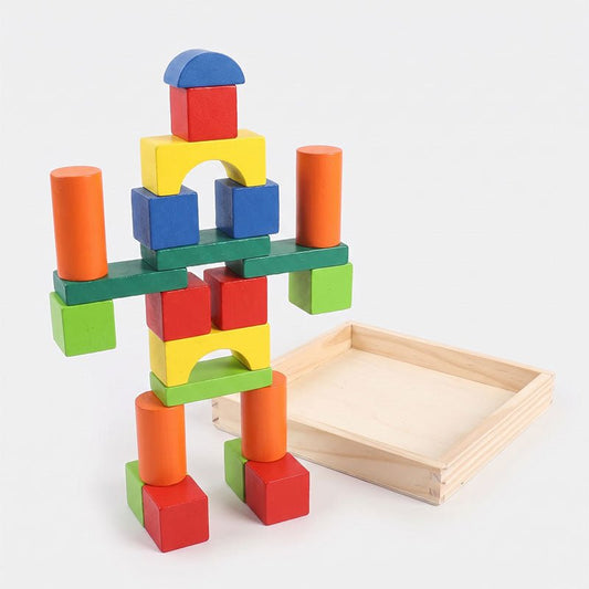40 Pcs Wooden Colorful Building Blocks 2082 - Preschool mall - Preschool Supplies & Educational Toys