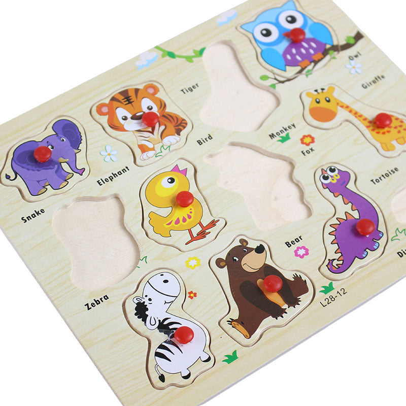 Peg Puzzle Board for Toddlers #02028