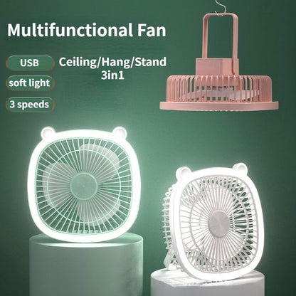 Portable Air Fan with Led Light