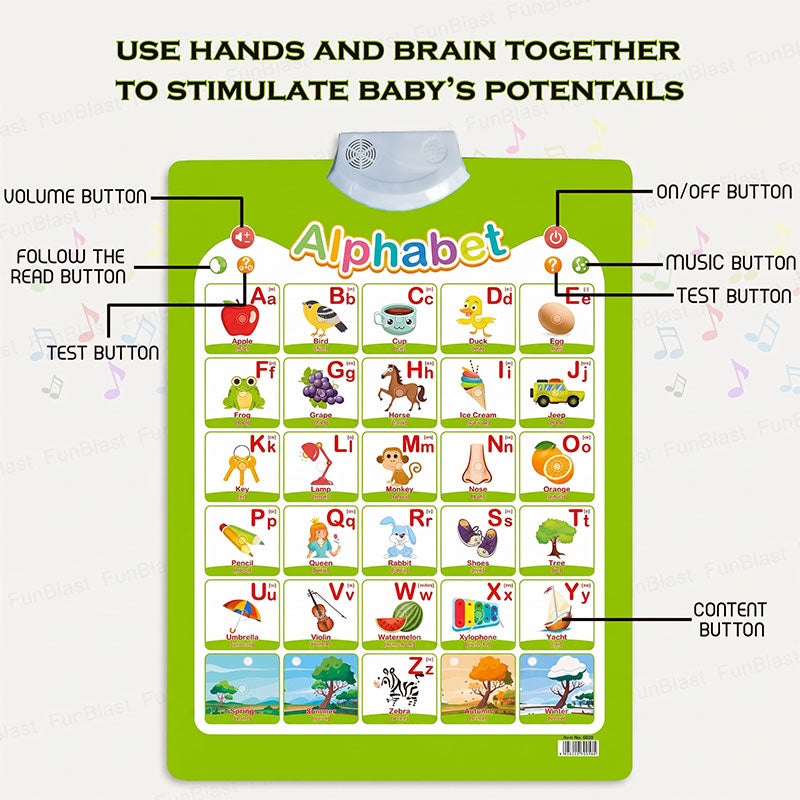 Alphabets Learning Wall Charts with Sound