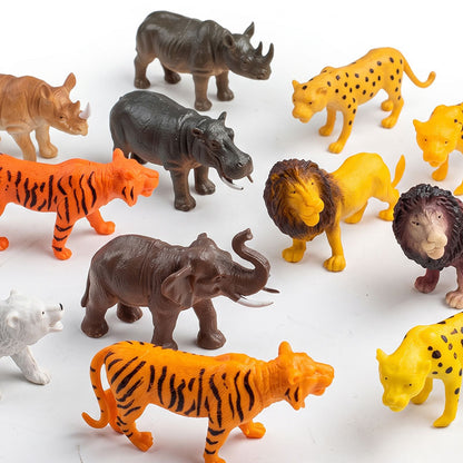 12 Pcs Wild Animal Large Figures For Kids