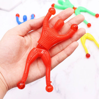 Sticky Wall Climbing Flip Rolling Spider Man Toy 5 Pcs