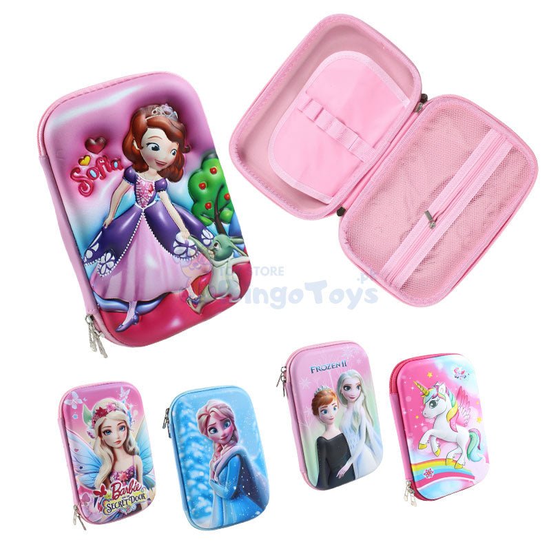 3d Embossed Characters Stationery Case for Girls 1990 - Preschool mall - Preschool Supplies & Educational Toys