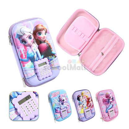 3d Embossed Pouch with Calculator for Girls 1989 - Preschool mall - Preschool Supplies & Educational Toys