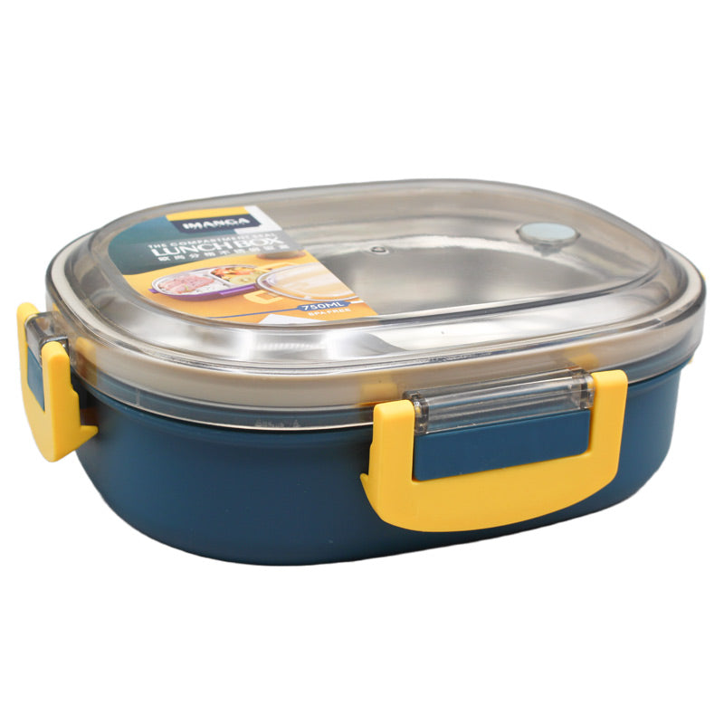 2 Compartments Stainless Steel Lunch Box 937