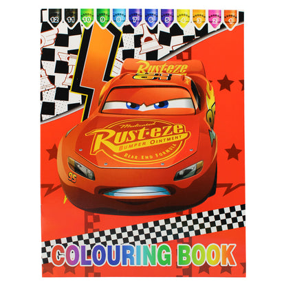 Cartoon Coloring Book with Stickers