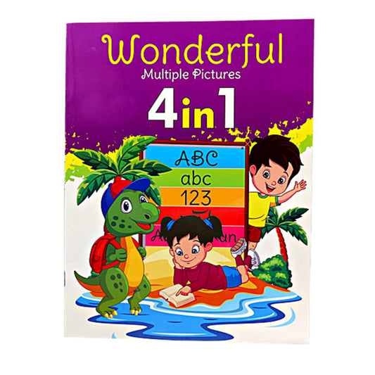 4 in 1 Wonderful Multiple Pictures Book