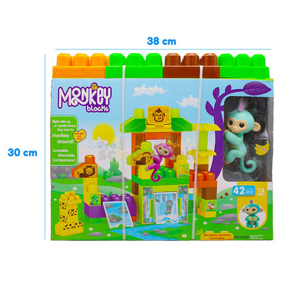42 Pcs Mega Monkey Building Blocks
