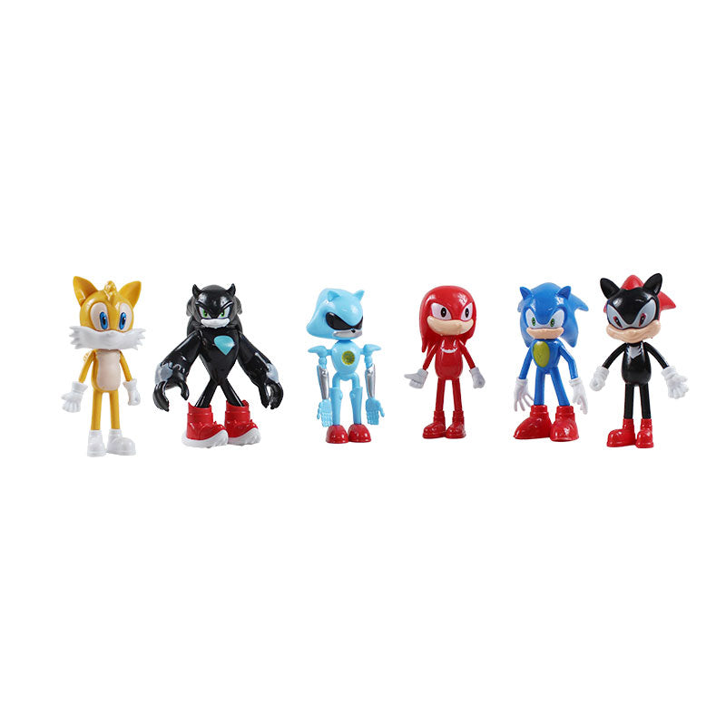 Pack of 6 Sonic Action Figures