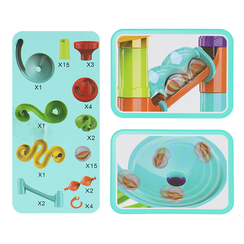 Marble Run Pipeline Toy Set 50 Pcs