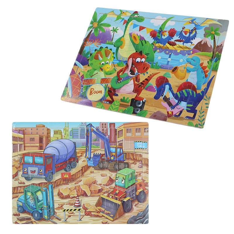 60 Pcs Kids Discovery Puzzle Board Wooden 2066 - Preschool mall - Preschool Supplies & Educational Toys