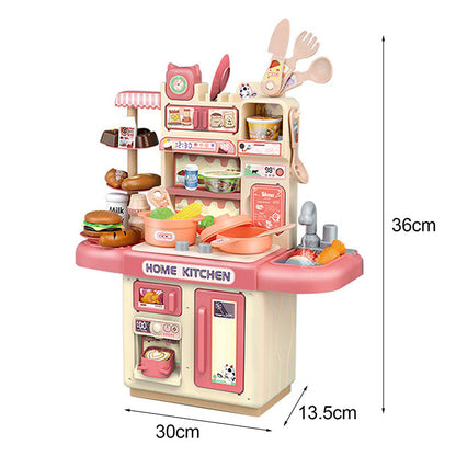 Dream Kitchen Playset with Steam, Water Tap & Cooking Accessories