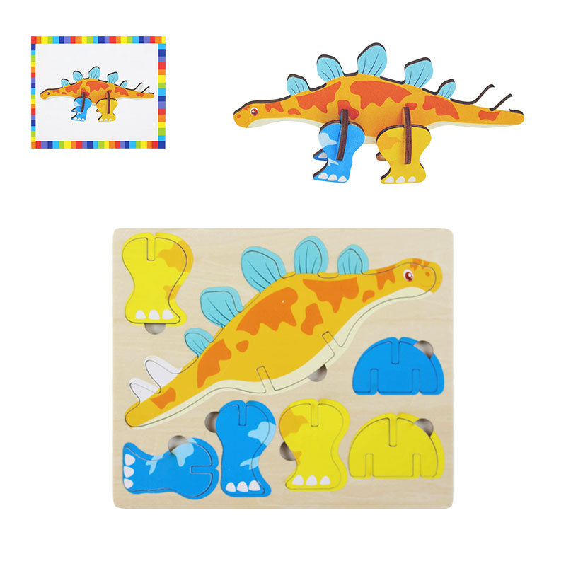 Wooden Insert Puzzle DIY Toy Model for Toddler