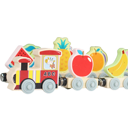 Wooden Magnetic Fruits Little Train 11 Pcs #1861