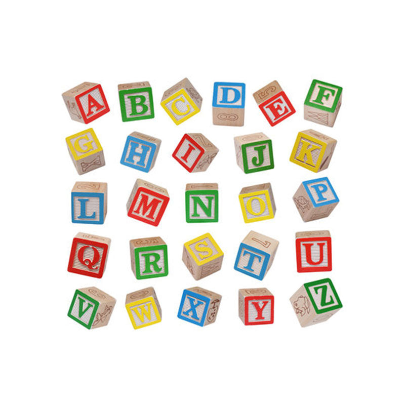 Wooden Alphabet Block Set of 50 Pcs