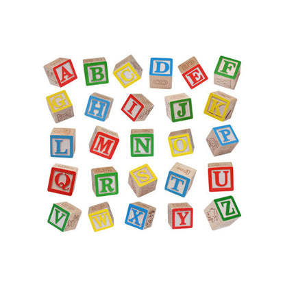 Wooden Alphabet Block Set of 50 Pcs