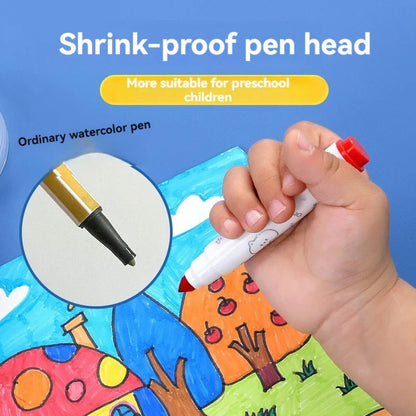 Washable Color Markers Set 24 Pcs with Storage Case