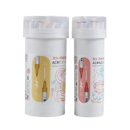 Dual Tip Colorful World Acrylic Paint Markers - Preschool mall - Preschool Supplies & Educational Toys