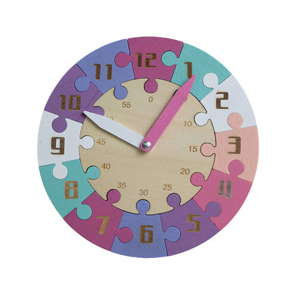 Montessori Wooden Jigsaw Puzzle Clock #2026