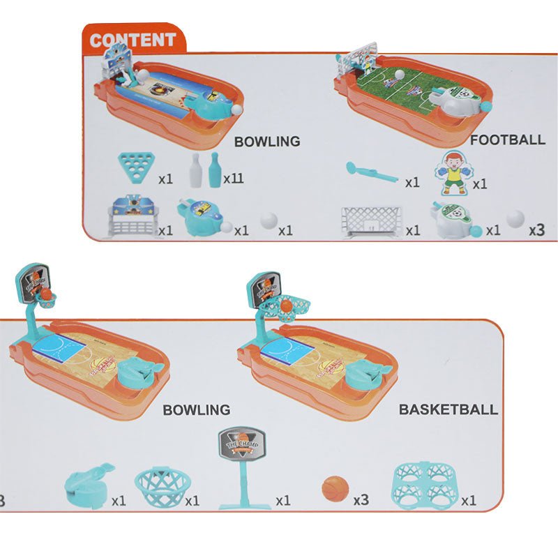 4 - in - 1 Kids Sports Mini Tabletop Game Set - Preschool mall - Preschool Supplies & Educational Toys