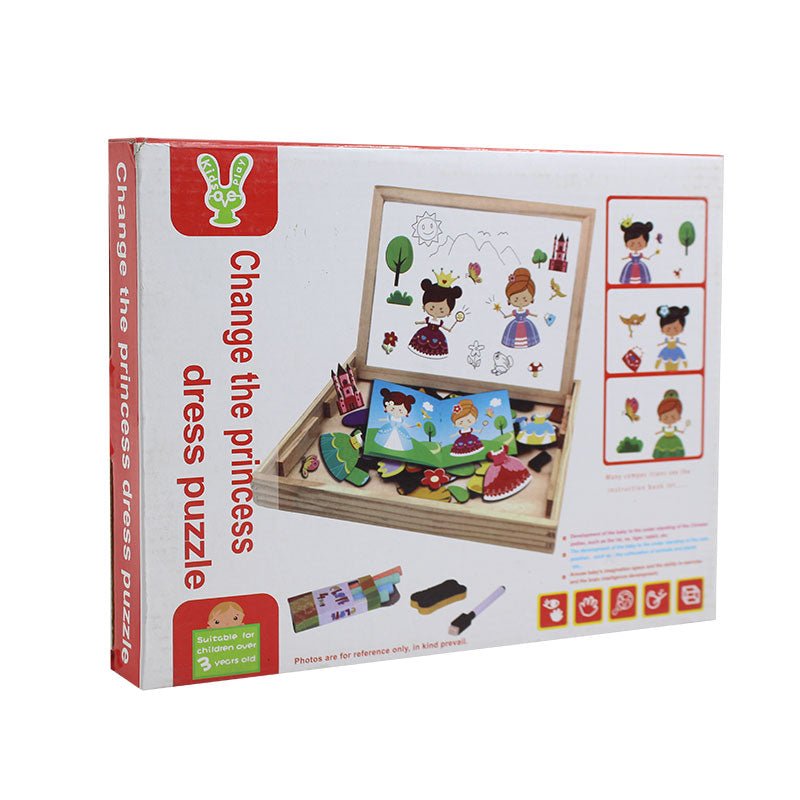 Change the Princess Dress Wooden Puzzle Board - Preschool mall - Preschool Supplies & Educational Toys