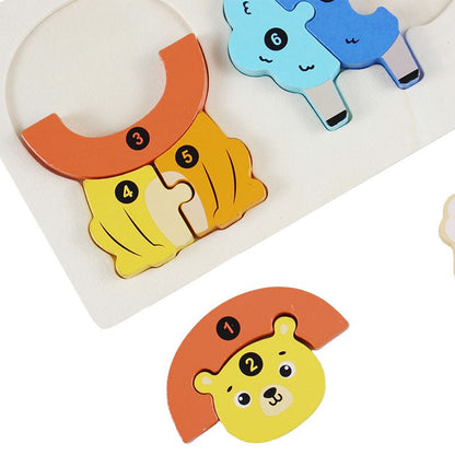 3D Animal Food Chain Wooden Puzzle Board - Preschool mall - Preschool Supplies & Educational Toys