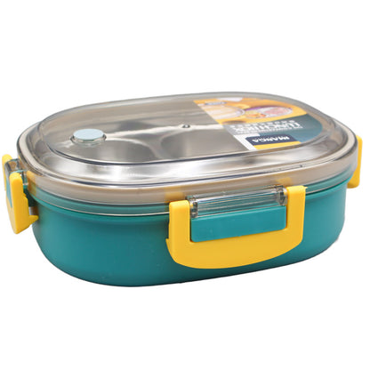 2 Compartments Stainless Steel Lunch Box 937