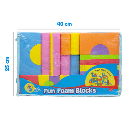 52 Pcs Fun Foam Building Blocks Medium