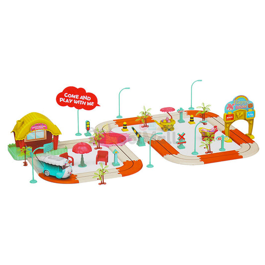 59 Pcs DIY Amusement Park Track Building Set