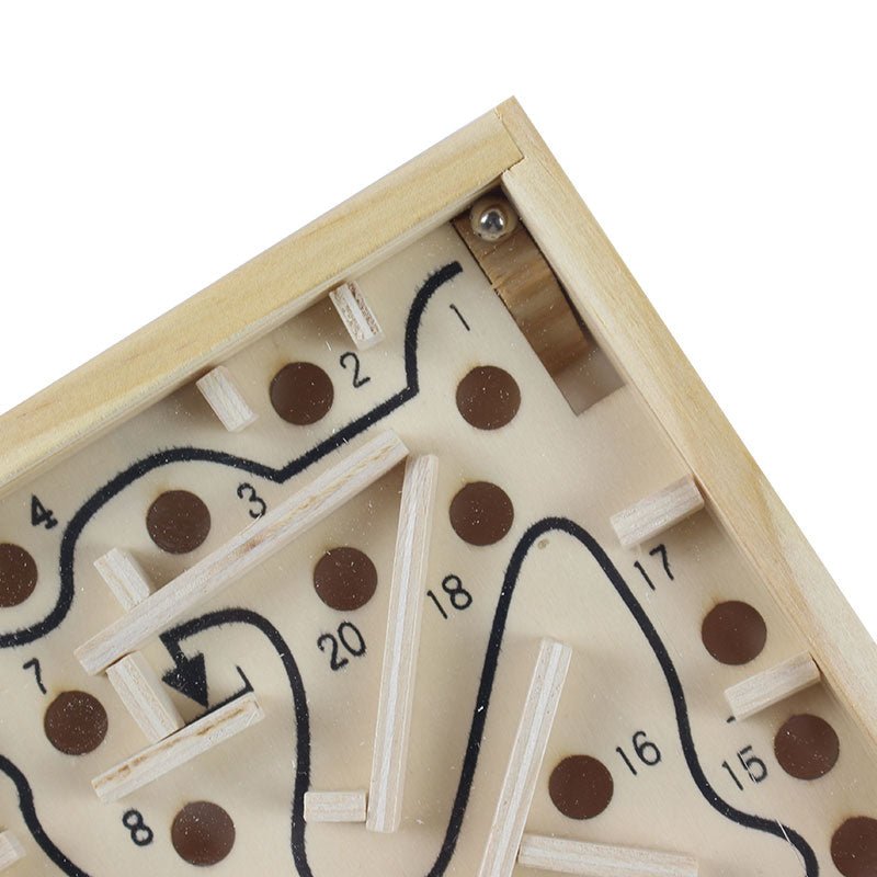 Wooden Mini Labyrinth Ball Maze Game - Preschool mall - Preschool Supplies & Educational Toys