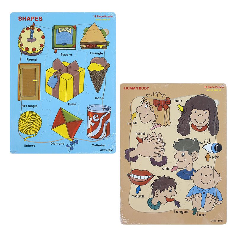 60 Pcs Kids Discovery Puzzle Board Wooden 2066 - Preschool mall - Preschool Supplies & Educational Toys