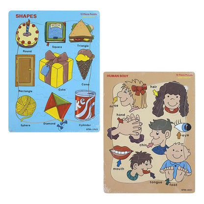 60 Pcs Kids Discovery Puzzle Board Wooden 2066 - Preschool mall - Preschool Supplies & Educational Toys