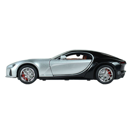 DIE-CAST Simulation Sound and Light Pull Back Car (Bugatti)