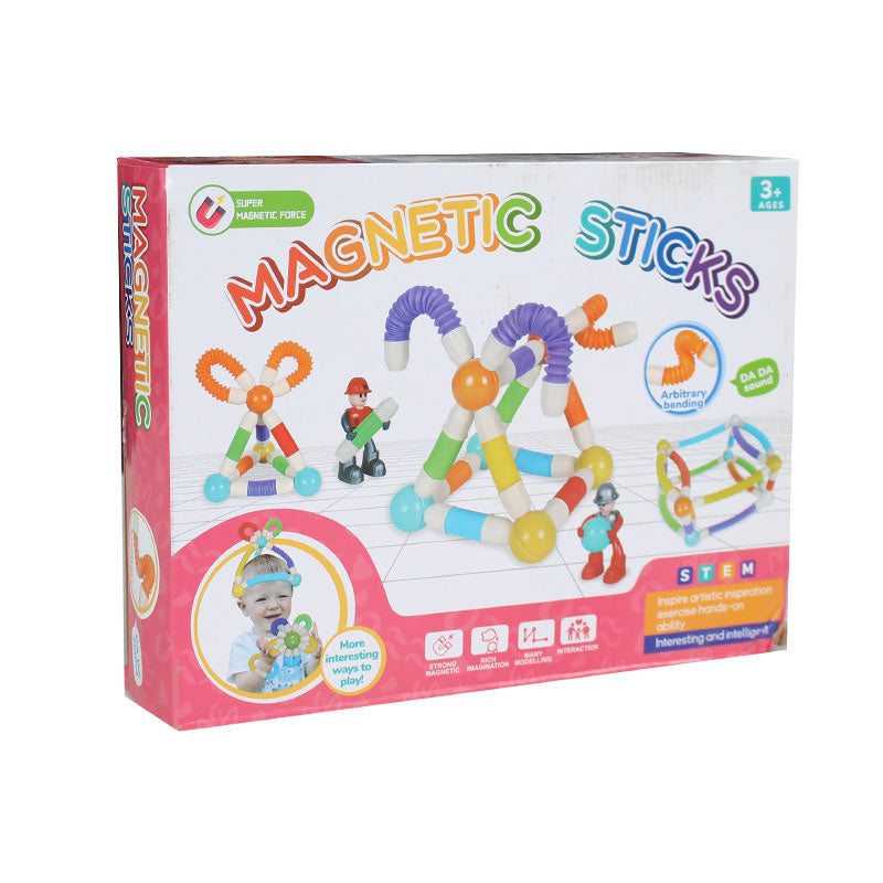 Stretchable Pop Tube Magnetic Sticks 70 Pcs