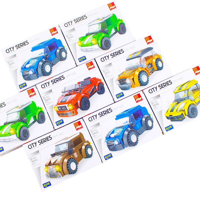 DIY Puzzle Blocks City Series Cars Collection - Preschool mall - Preschool Supplies & Educational Toys
